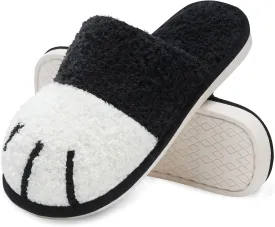 MAXTOP Women's Cat Paw Cozy Slippers Warm Gifts for Women Men with Memory Foam Trendy Cute Fuzzy Winter House Shoes Indoor Outdoor