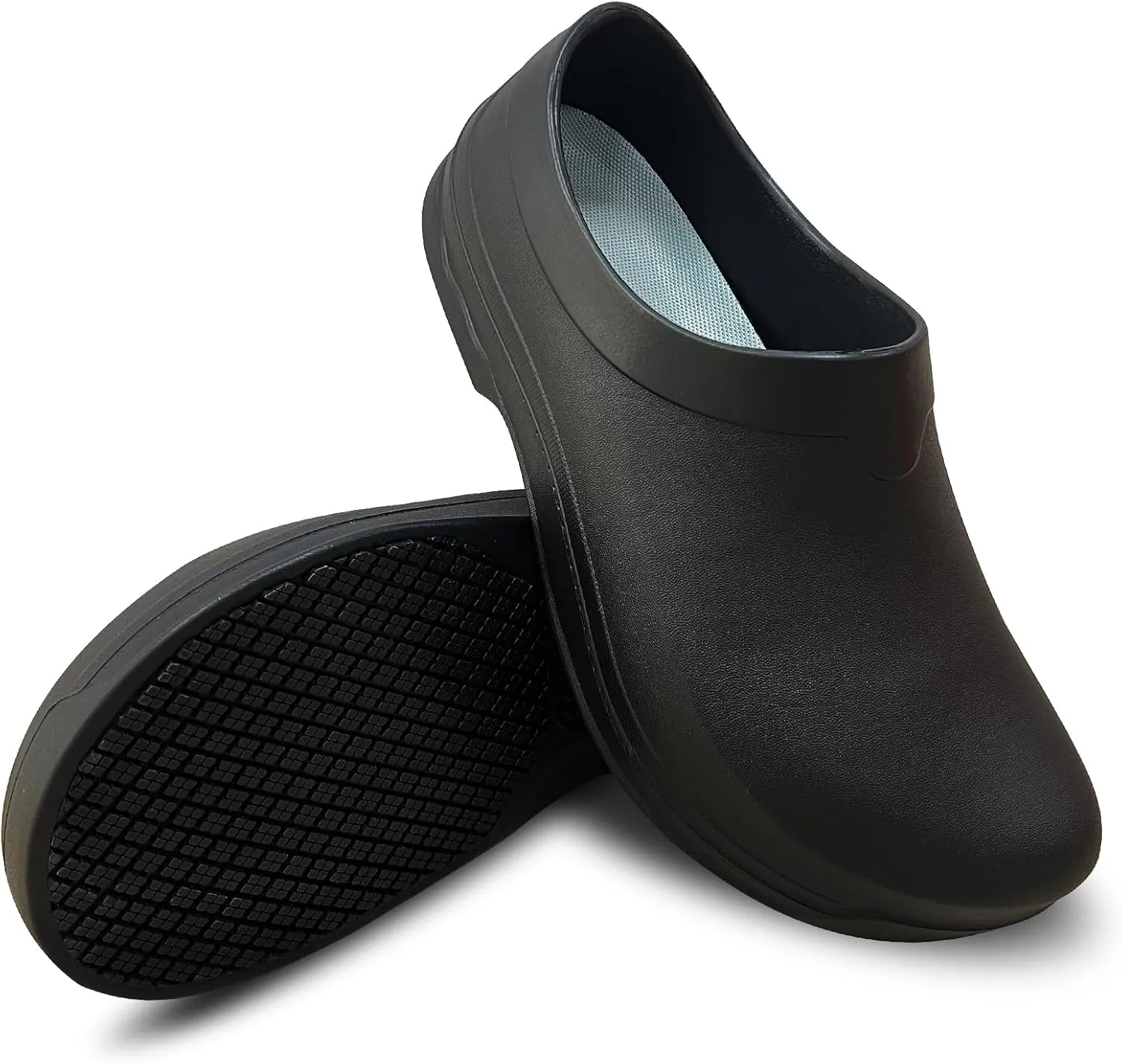 Mens Clogs Non Slip Chef Shoes for Women Men Food Service Comfortable Water Resistant Unisex Nursing Nurse Shoes for Work Kitchen Restaurant