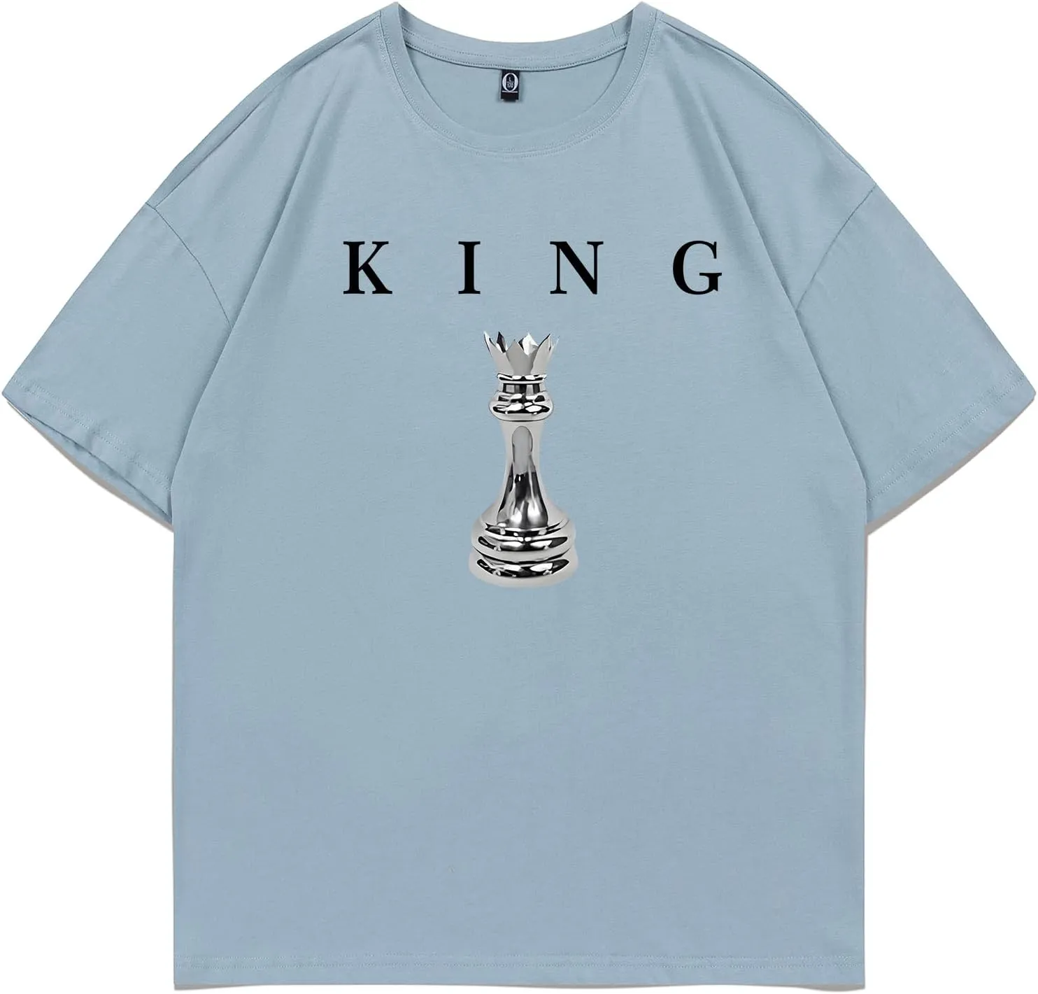 Men's King Chess Shirt Graphic Tees Designer Printed T Shirts for Men Urban Letter T-Shirt Streetwear