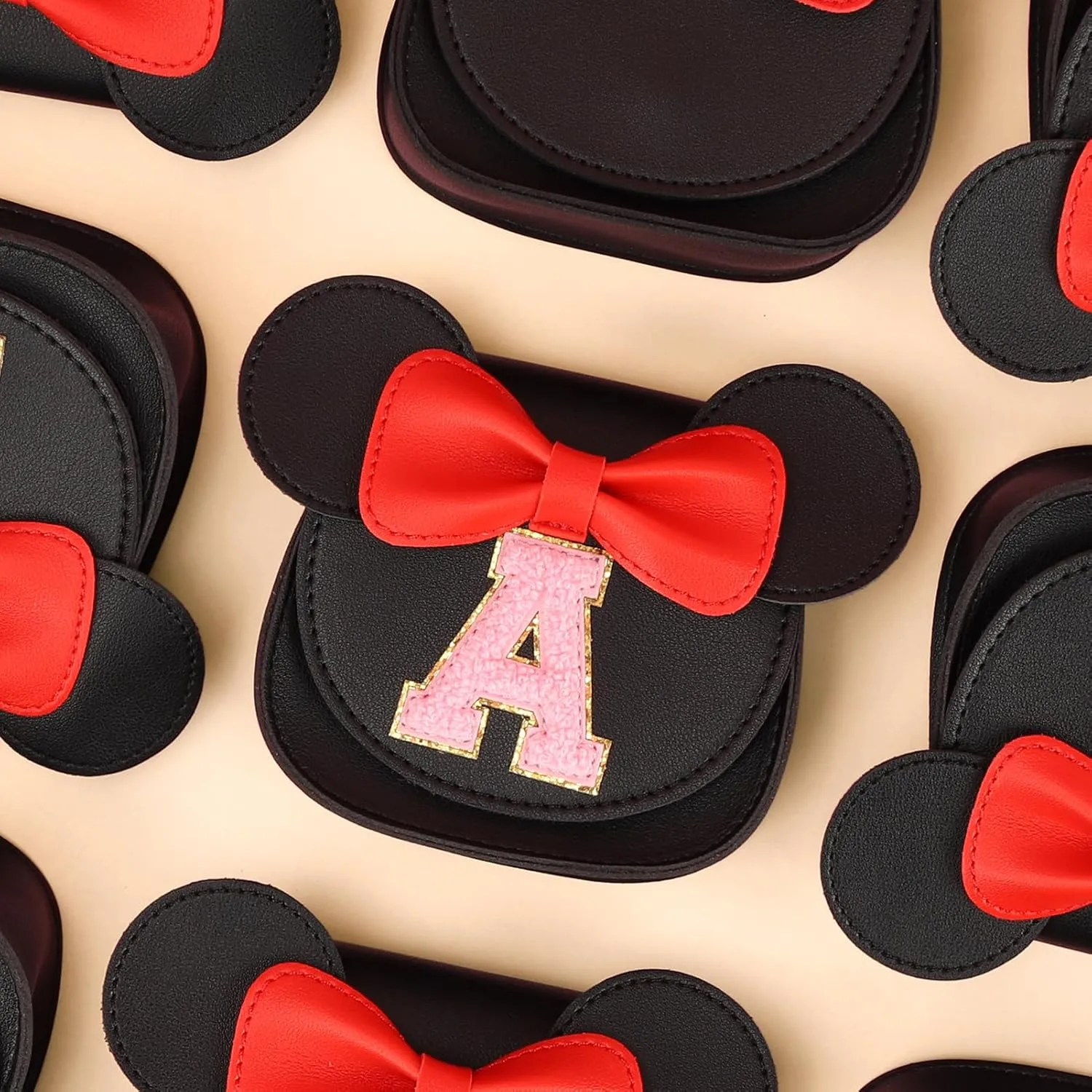 mibasies Toddler Purse Girl Gifts: Little Kids Gifts - Birthday Gifts for Girls 3-8 Mini Mouse Ears Bow Purse Black S