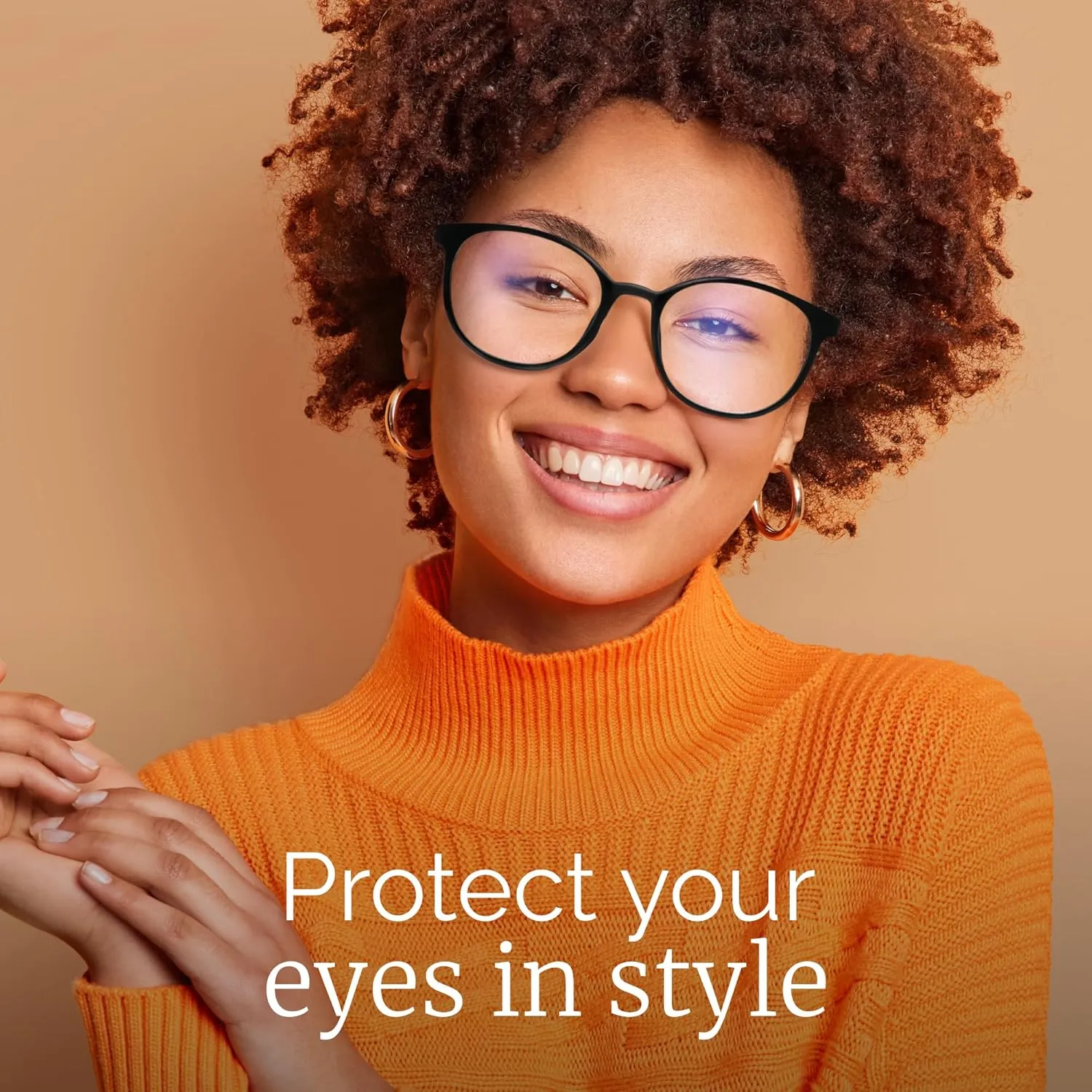 miyya Blue Light Blocking Glasses Women, Fashion Round Transparent Anti Blue Light Glasses with Anti Eyestrain & UV Glare