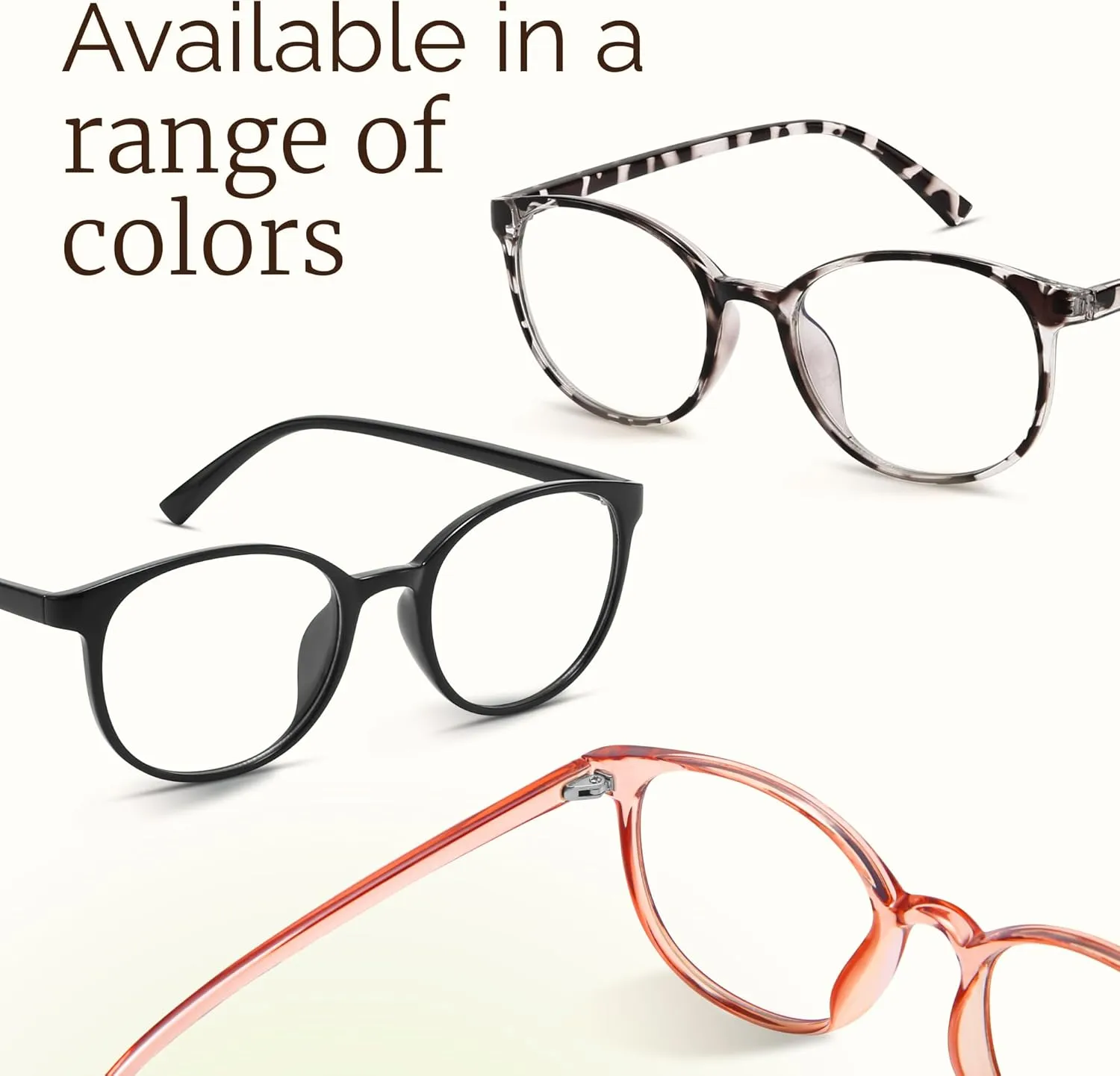 miyya Blue Light Blocking Glasses Women, Fashion Round Transparent Anti Blue Light Glasses with Anti Eyestrain & UV Glare