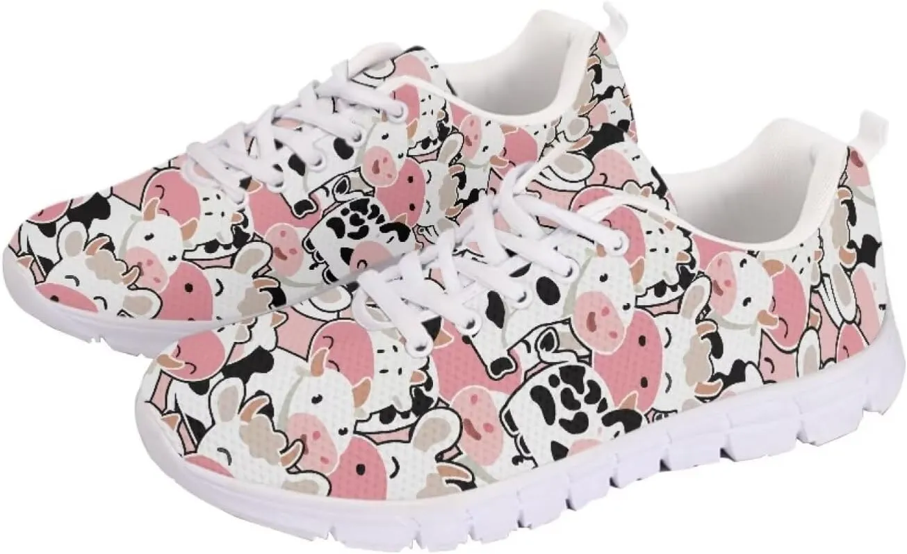Modysero Womens Tennis Shoes Breathable Anti Slip Personalized Shoes for Women Funny Trendy Walking Sneaker for Ladies