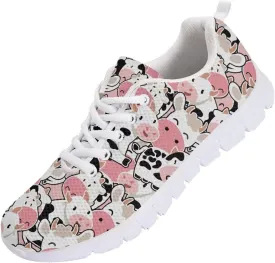Modysero Womens Tennis Shoes Breathable Anti Slip Personalized Shoes for Women Funny Trendy Walking Sneaker for Ladies