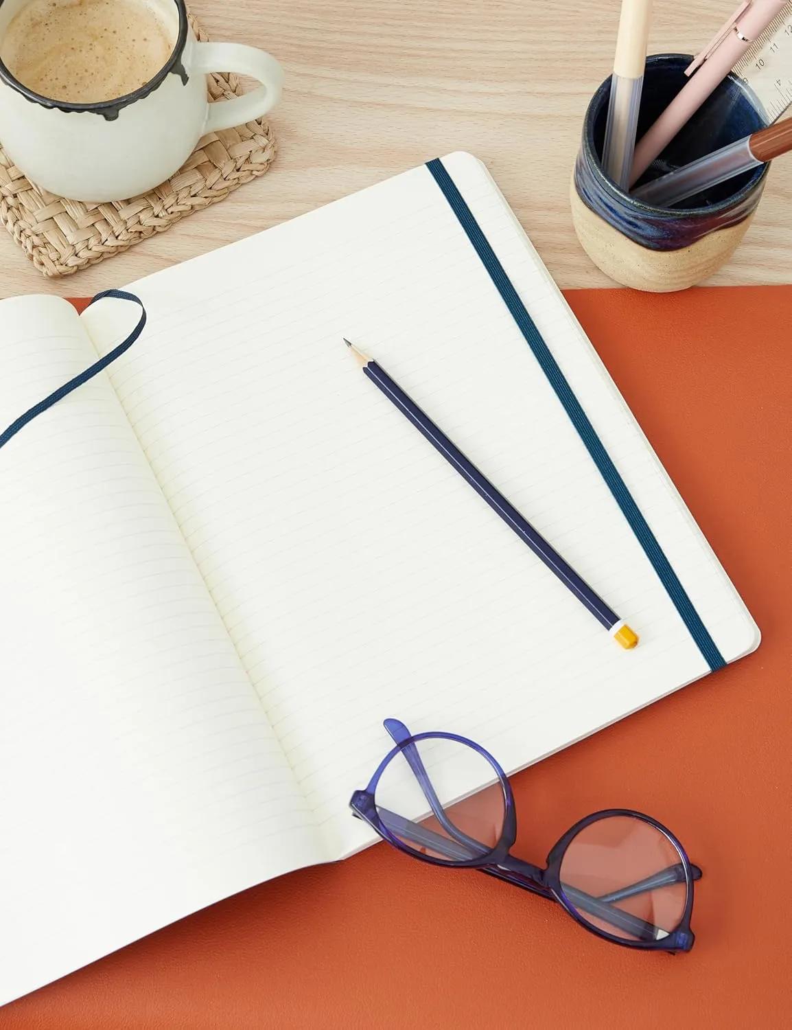 Moleskine Classic Notebook, Soft Cover, XL (7.5" x 9.5") Ruled/Lined, Sapphire Blue, 192 Pages
