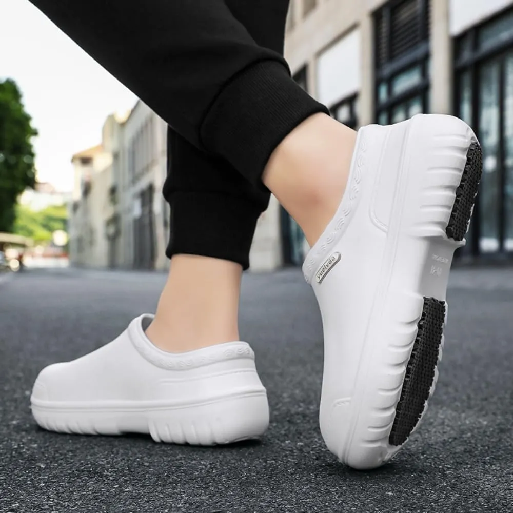 Non Slip Chef Shoes for Menfor Men with Removable Insole Lightweight Breathable Mens Food Service Chef Shoes for Kitchen, Chef, Restaurant