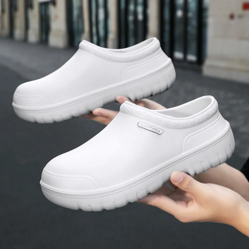 Non Slip Chef Shoes for Menfor Men with Removable Insole Lightweight Breathable Mens Food Service Chef Shoes for Kitchen, Chef, Restaurant