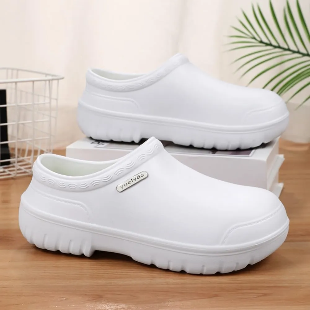 Non Slip Chef Shoes for Menfor Men with Removable Insole Lightweight Breathable Mens Food Service Chef Shoes for Kitchen, Chef, Restaurant
