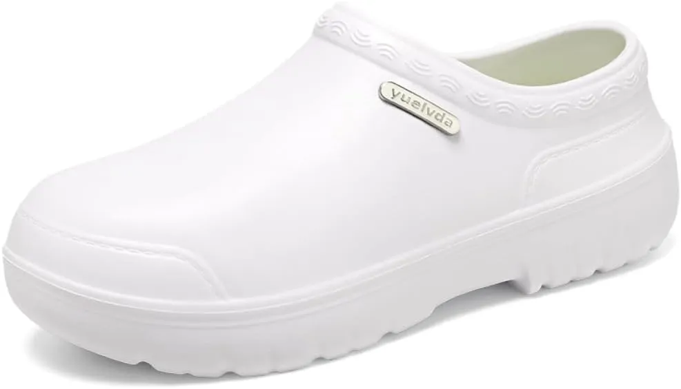 Non Slip Chef Shoes for Menfor Men with Removable Insole Lightweight Breathable Mens Food Service Chef Shoes for Kitchen, Chef, Restaurant