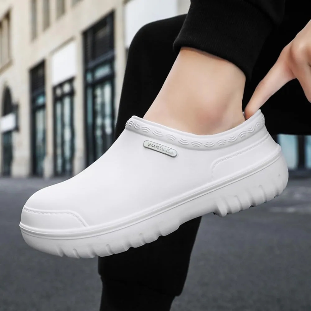Non Slip Chef Shoes for Menfor Men with Removable Insole Lightweight Breathable Mens Food Service Chef Shoes for Kitchen, Chef, Restaurant