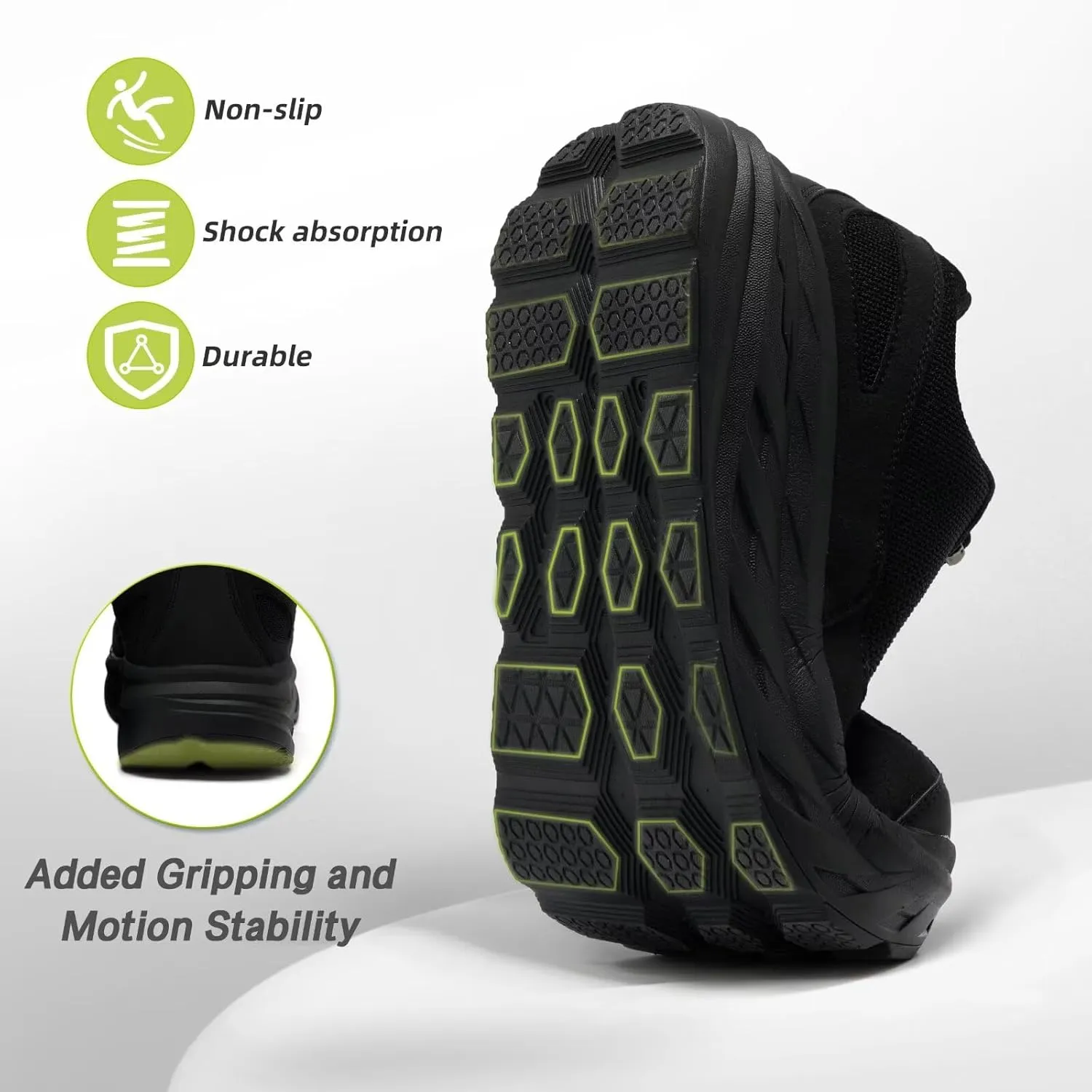 OrthoComfoot Men's Orthopedic Diabetic Wide Walking Shoes: Comfortable Plantar Fasciitis Fashion Sneakers with Arch Support for Swollen, Casual Hammer Toes Shoes for Foot and Heel Pain Relief
