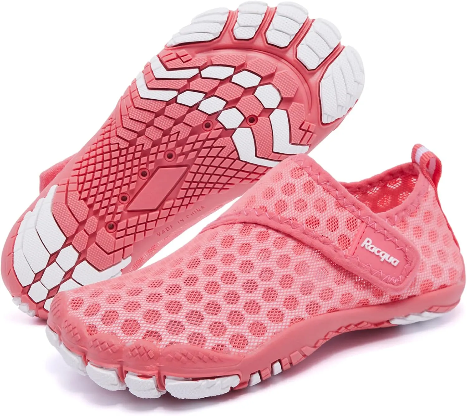 Racqua Boy's Girl's Kids Toddler Water Shoes Quick Dry Barefoot Lightweight Pool Swim Beach Sport Aqua Shoes(Toddler/Little Kid/Big Kid)