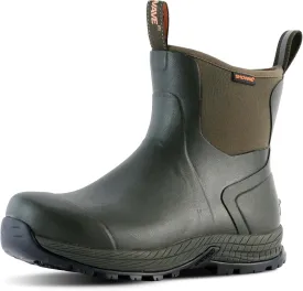 Showave Men's Rain Boots Waterproof Excursion Rubber Boots Insulated Mud Booties for Trekking Gardening Farming Camping Fishing and Chore Work