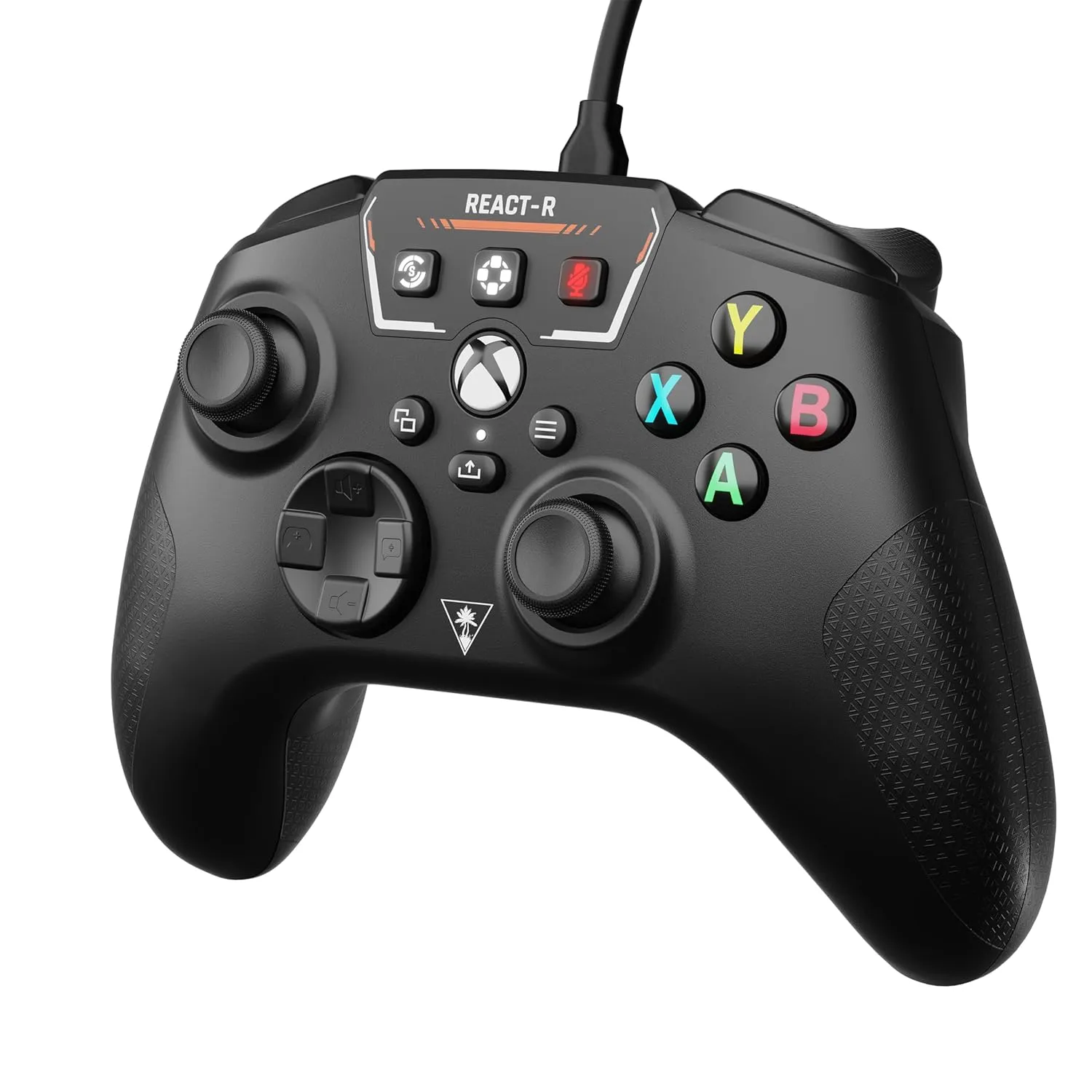 Turtle Beach REACT-R Controller Wired Game Controller  Xbox Series X, Xbox Series S, Xbox One & Windows  Audio Controls, Mappable Buttons, Textured Grips  Black
