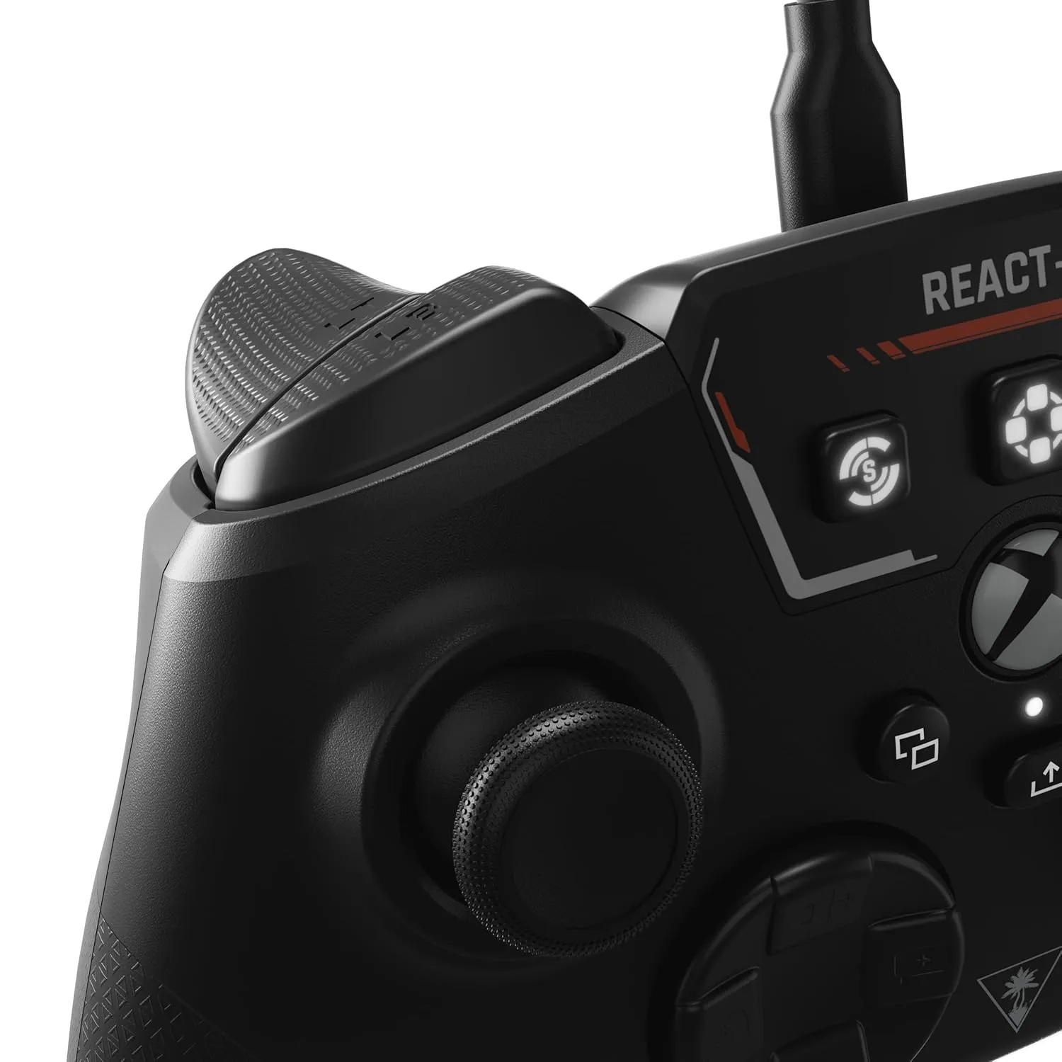 Turtle Beach REACT-R Controller Wired Game Controller  Xbox Series X, Xbox Series S, Xbox One & Windows  Audio Controls, Mappable Buttons, Textured Grips  Black