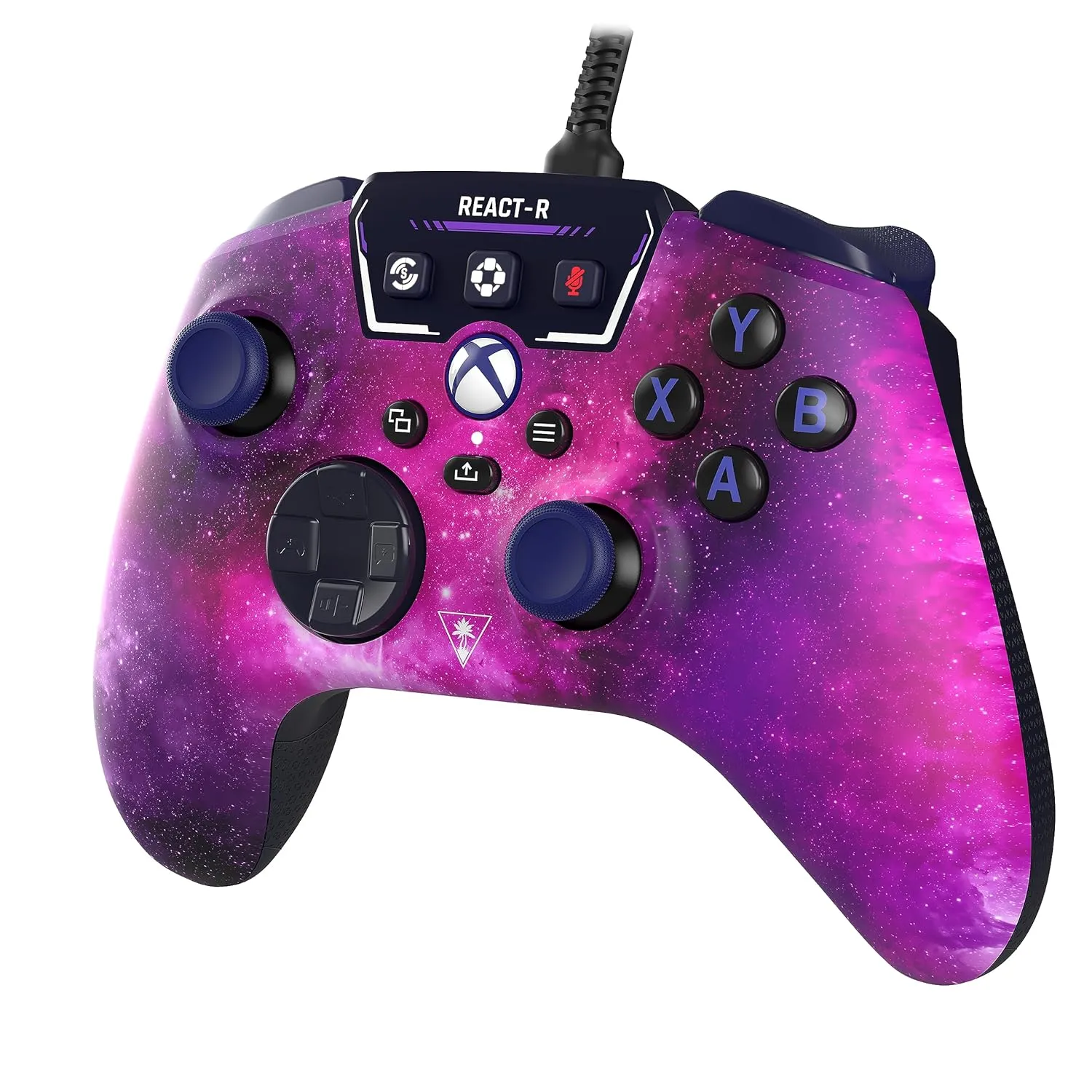 Turtle Beach REACT-R Wired Game Controller  Officially Licensed for Xbox Series X & S, Xbox One, and Windows 10|11 PCs  Nebula