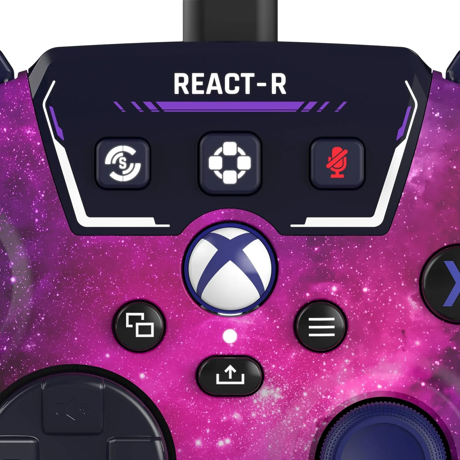 Turtle Beach REACT-R Wired Game Controller  Officially Licensed for Xbox Series X & S, Xbox One, and Windows 10|11 PCs  Nebula