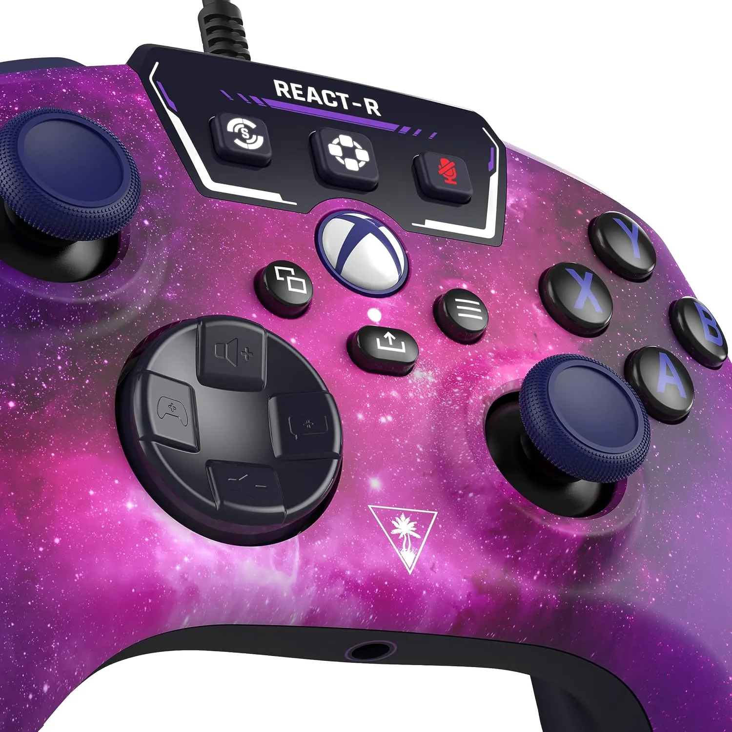 Turtle Beach REACT-R Wired Game Controller  Officially Licensed for Xbox Series X & S, Xbox One, and Windows 10|11 PCs  Nebula