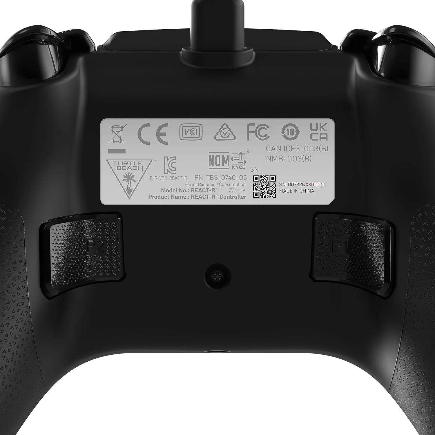 Turtle Beach REACT-R Wired Game Controller  Officially Licensed for Xbox Series X & S, Xbox One, and Windows 10|11 PCs  Pixel