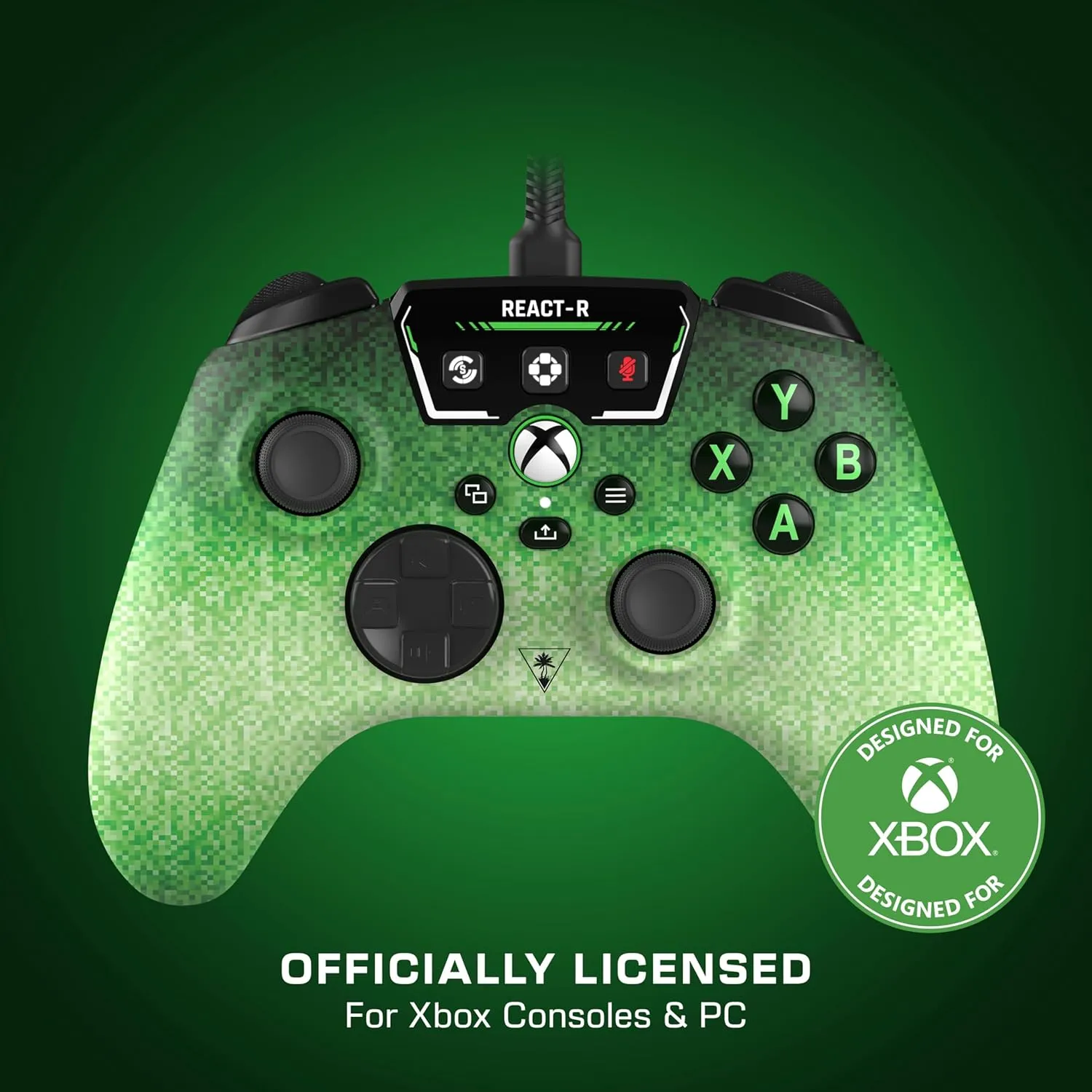 Turtle Beach REACT-R Wired Game Controller  Officially Licensed for Xbox Series X & S, Xbox One, and Windows 10|11 PCs  Pixel