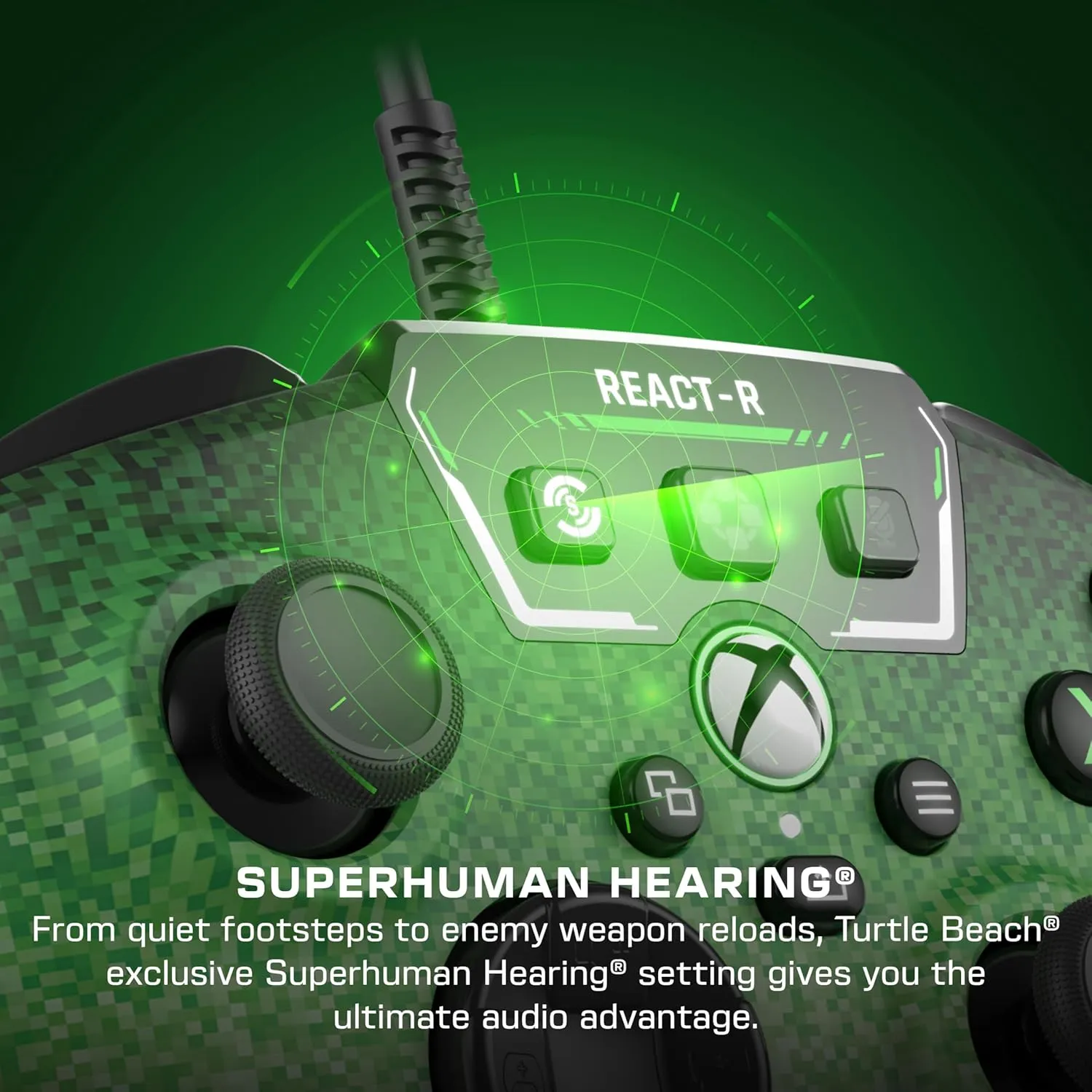Turtle Beach REACT-R Wired Game Controller  Officially Licensed for Xbox Series X & S, Xbox One, and Windows 10|11 PCs  Pixel