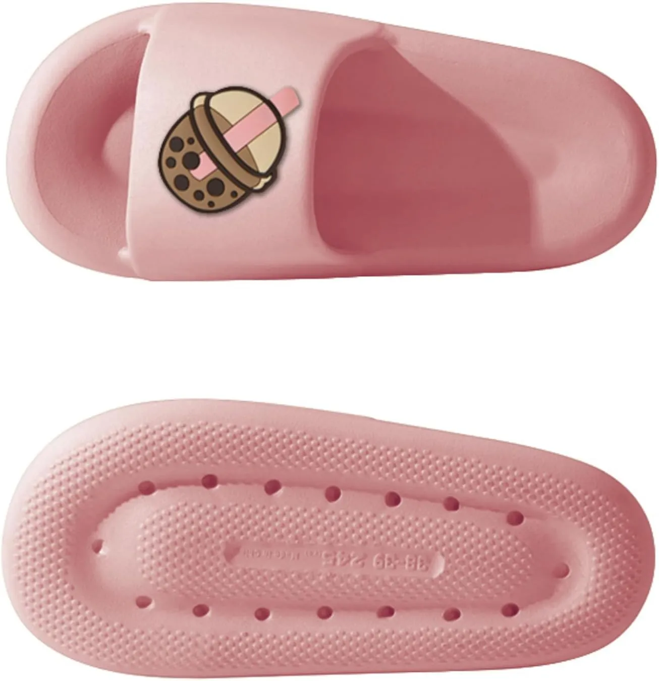 Ultra-soft cute boba dog slippers for men and women; Non Slip; Quick Drying; Thick Sole; Bathroom Swimming Beach Indoor and Outdoor