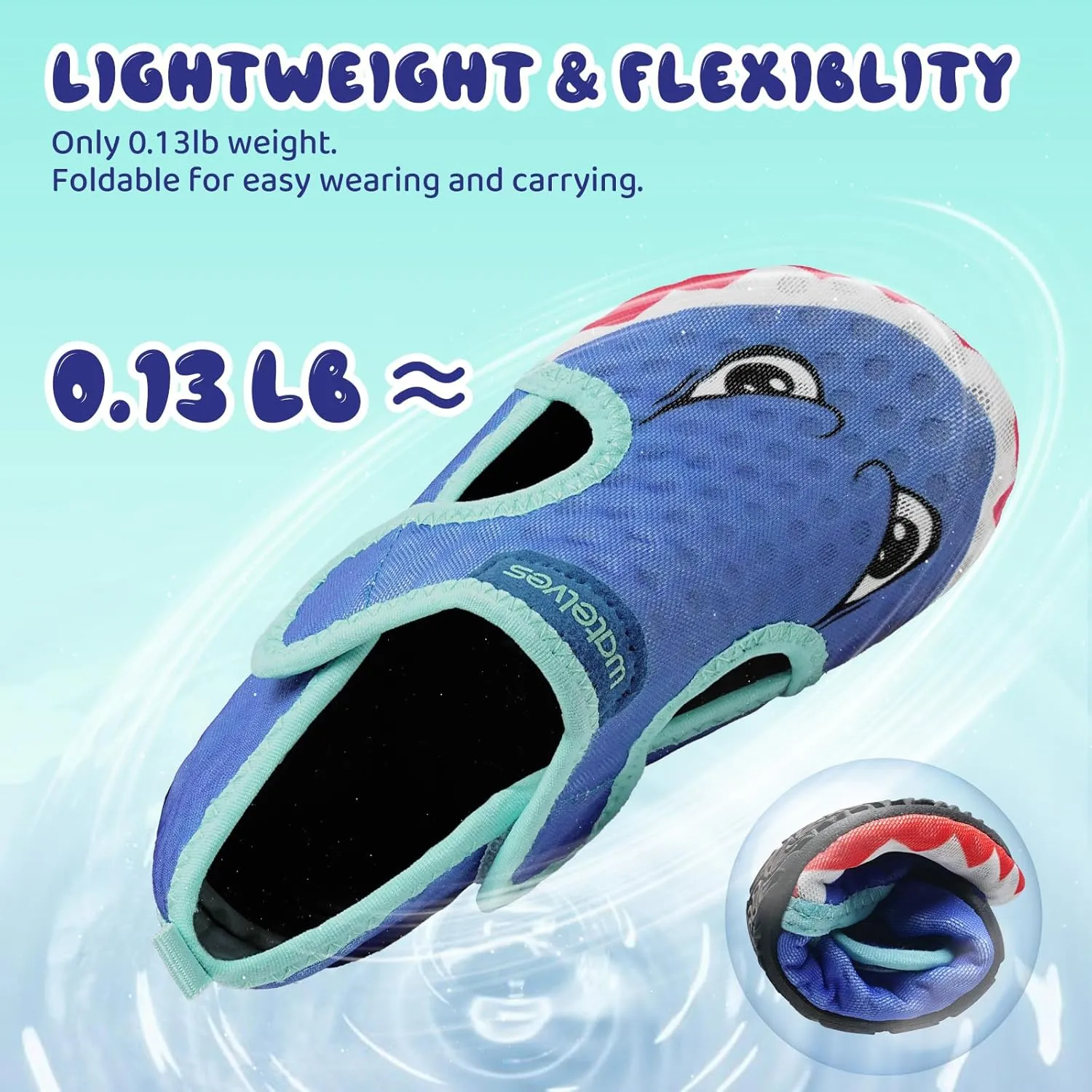WateLves Kids Water Shoes Toddler Barefoot Swim Beach Shoes Girls Boys Breathable Quick Dry Aqua Socks