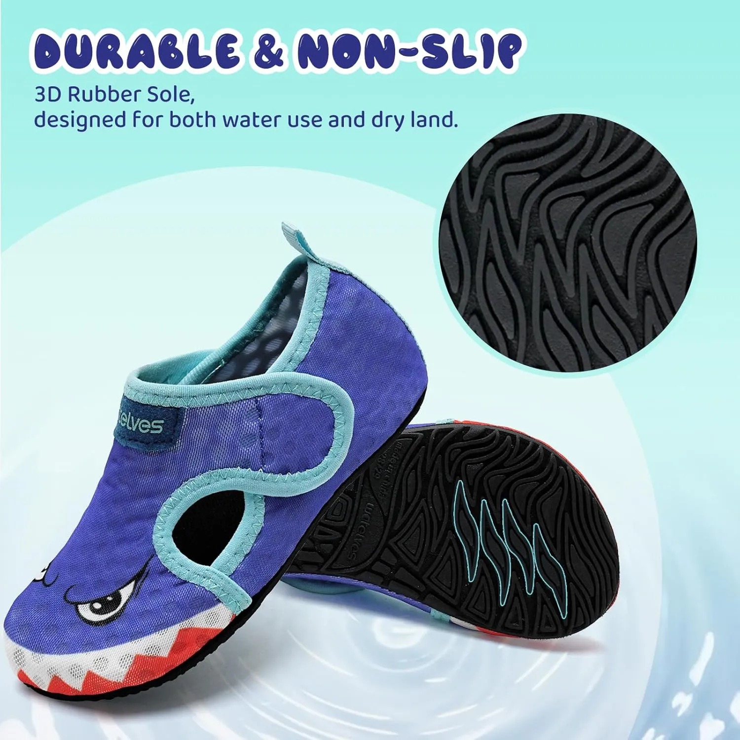 WateLves Kids Water Shoes Toddler Barefoot Swim Beach Shoes Girls Boys Breathable Quick Dry Aqua Socks